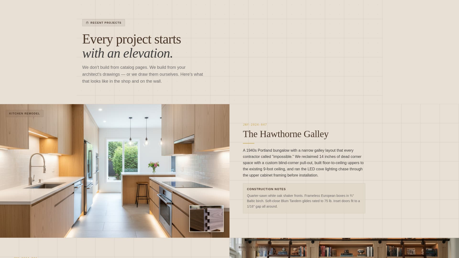 Joinery — Mastercraft Custom Woodwork Landing Page Template