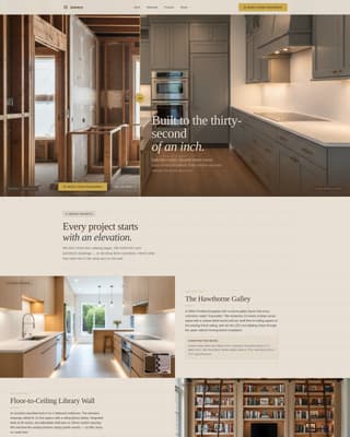 Joinery — Mastercraft Custom Woodwork Landing Page Template