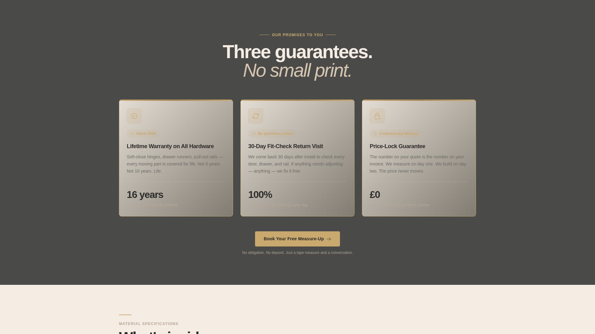 Fitted - Precision Closet Landing Page Template