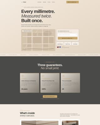 Fitted - Precision Closet Landing Page Template