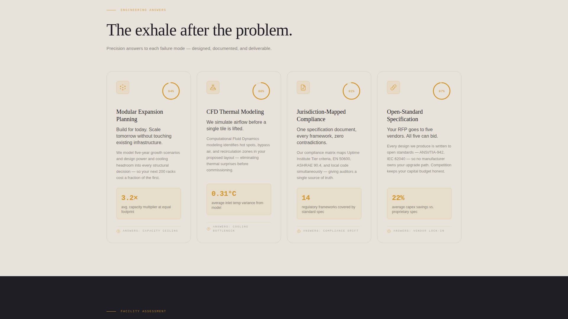 Rack — Expert Infrastructure Hosting Landing Page Template