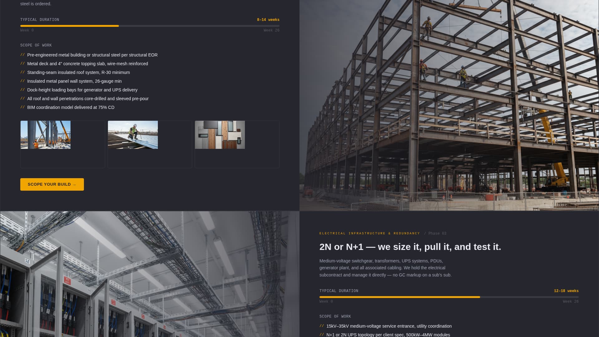 Construct - Precision Datacenter Landing Page Template