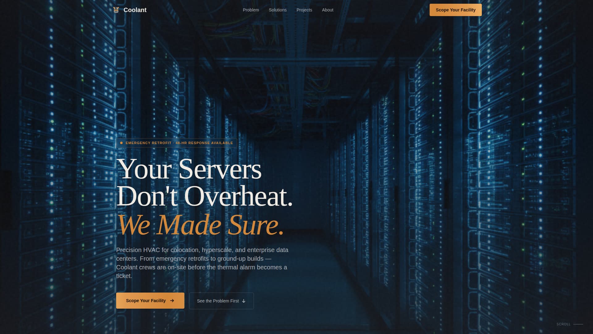 Coolant - Precision HVAC Landing Page Template