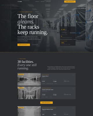 Coat - Industrial Datacenter Landing Page Template
