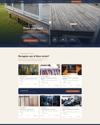 Joist - Trusted Deckrepair Landing Page Template