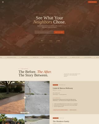 Stamped - Artisan Hardscape Landing Page Template