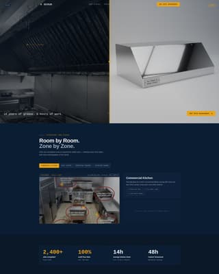 Scour - Precision Deepcleaning Landing Page Template