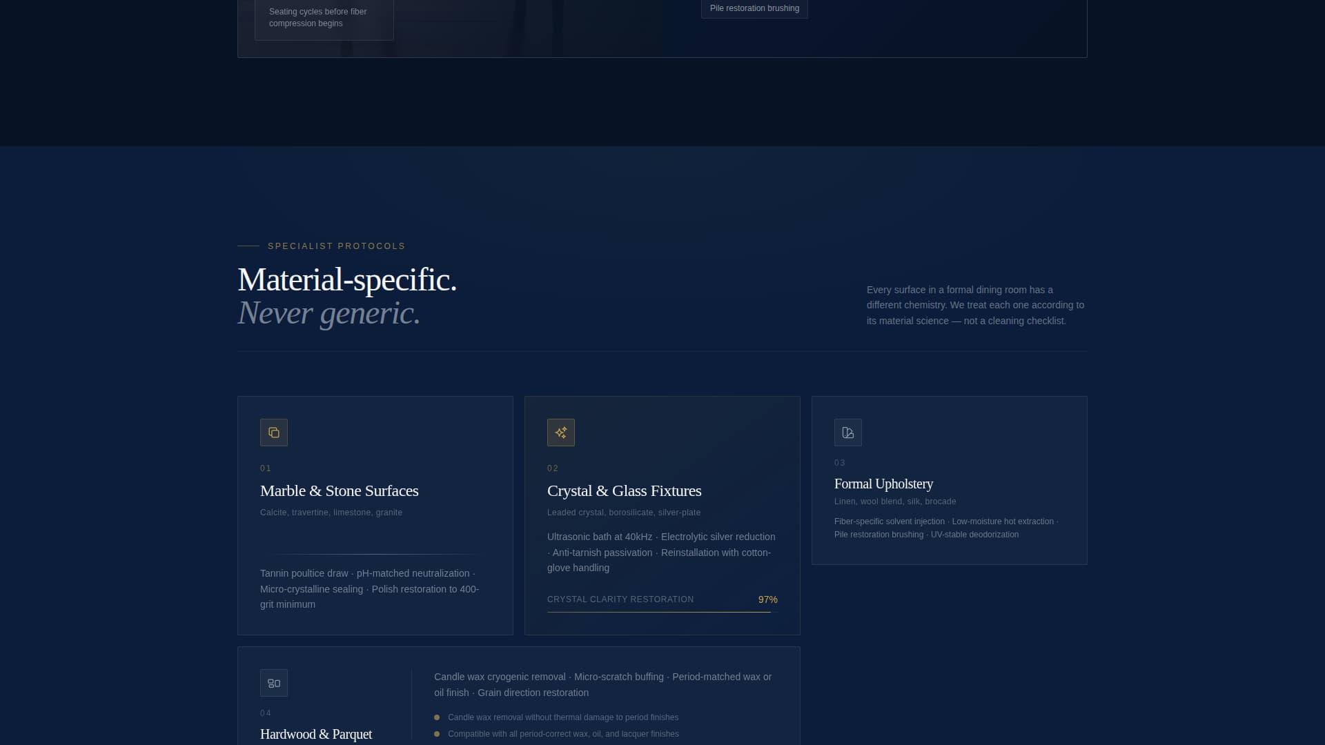 Gleam - Precision Diningroom Landing Page Template