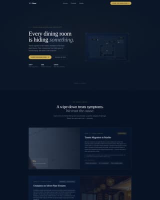 Gleam - Precision Diningroom Landing Page Template