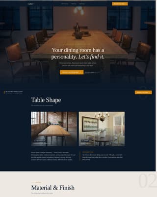 Gather - Industrial Diningroom Landing Page Template