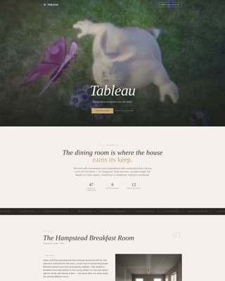 Tableau - Precision Dining Landing Page Template