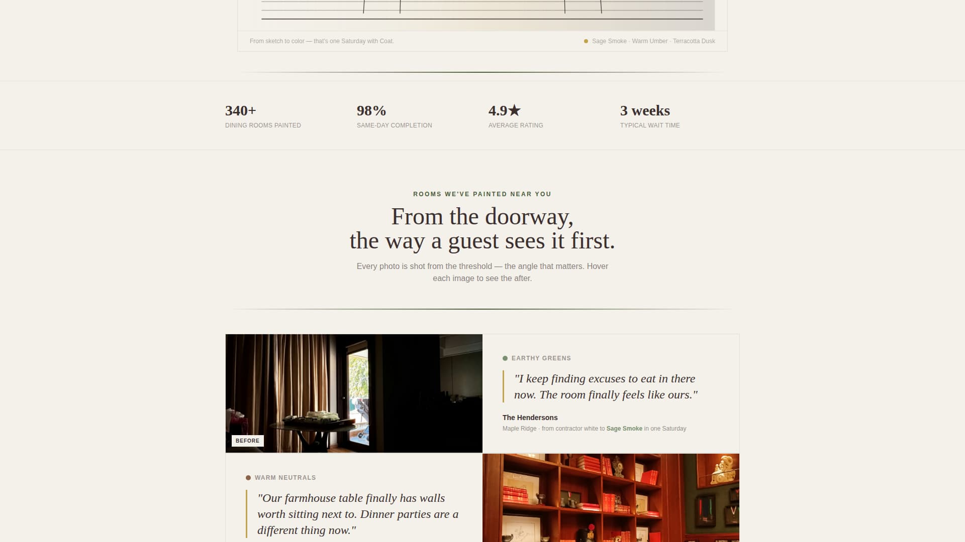 Coat - Trusted Painting Landing Page Template