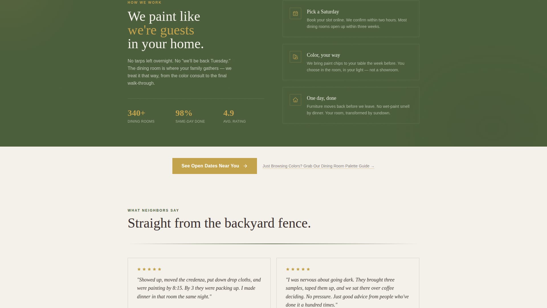 Coat - Trusted Painting Landing Page Template