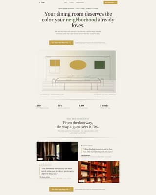 Coat - Trusted Painting Landing Page Template