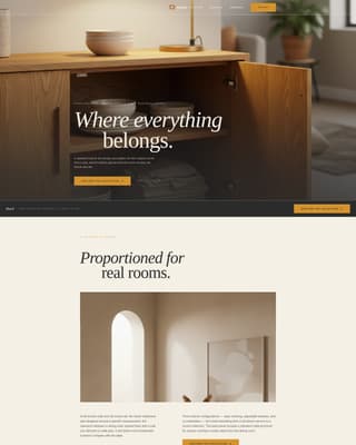 Hutch - Timeless Sideboard Landing Page Template