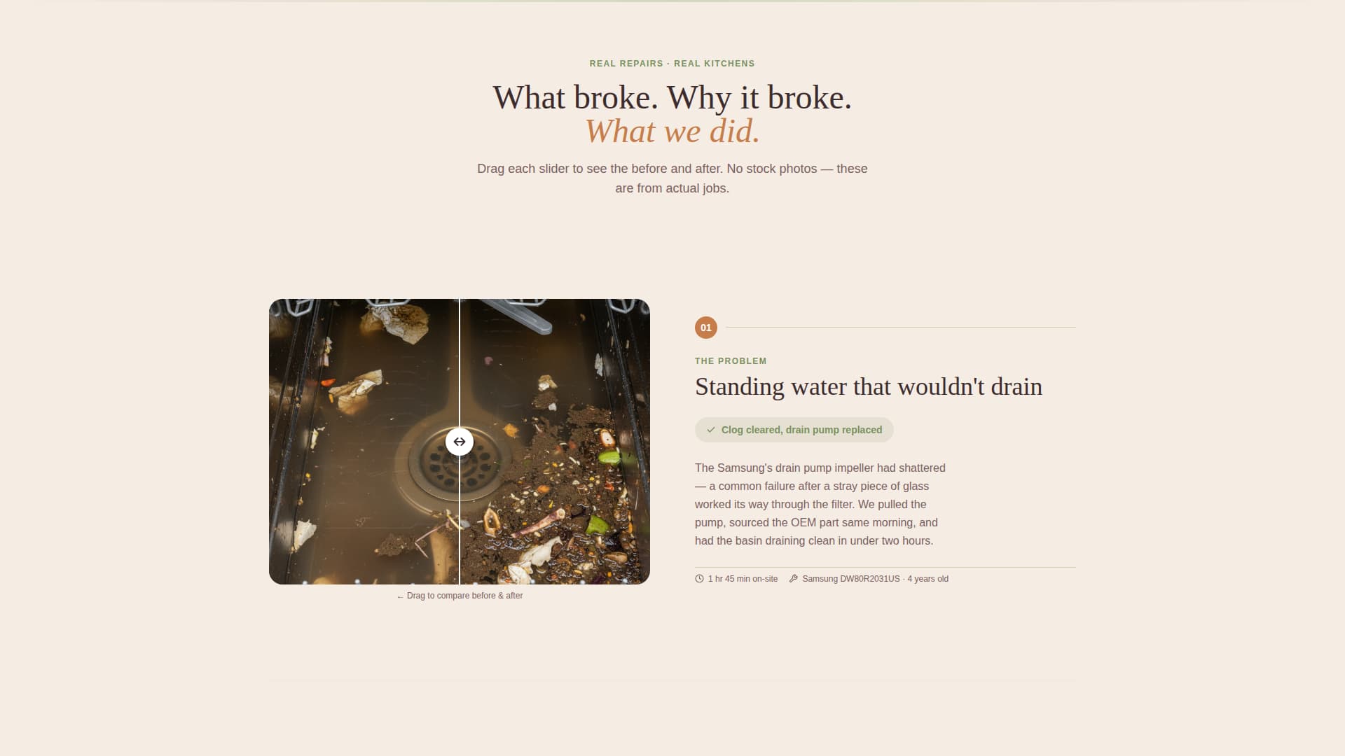 Rinse - Trusted Dishwasherrepair Landing Page Template