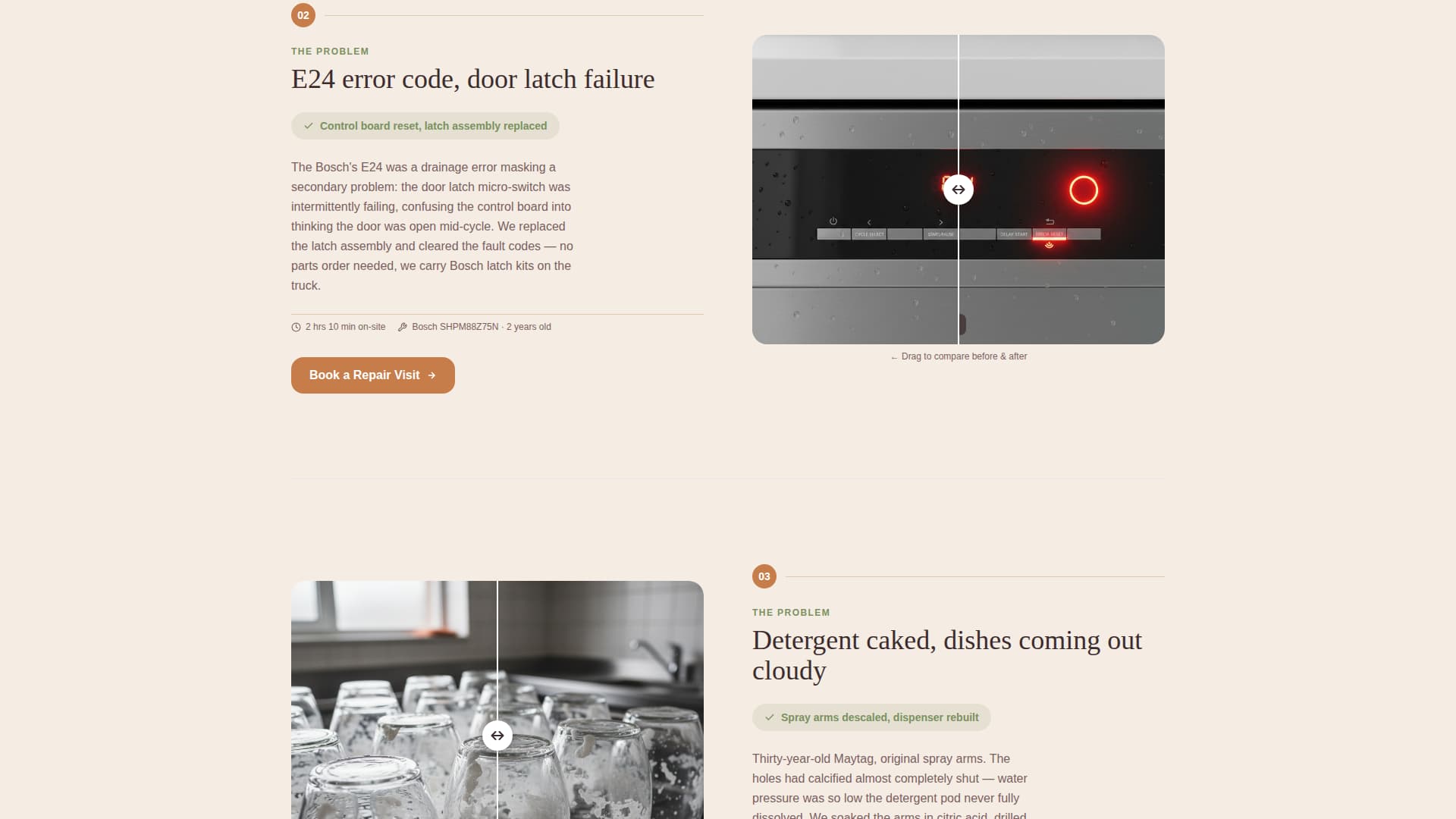 Rinse - Trusted Dishwasherrepair Landing Page Template