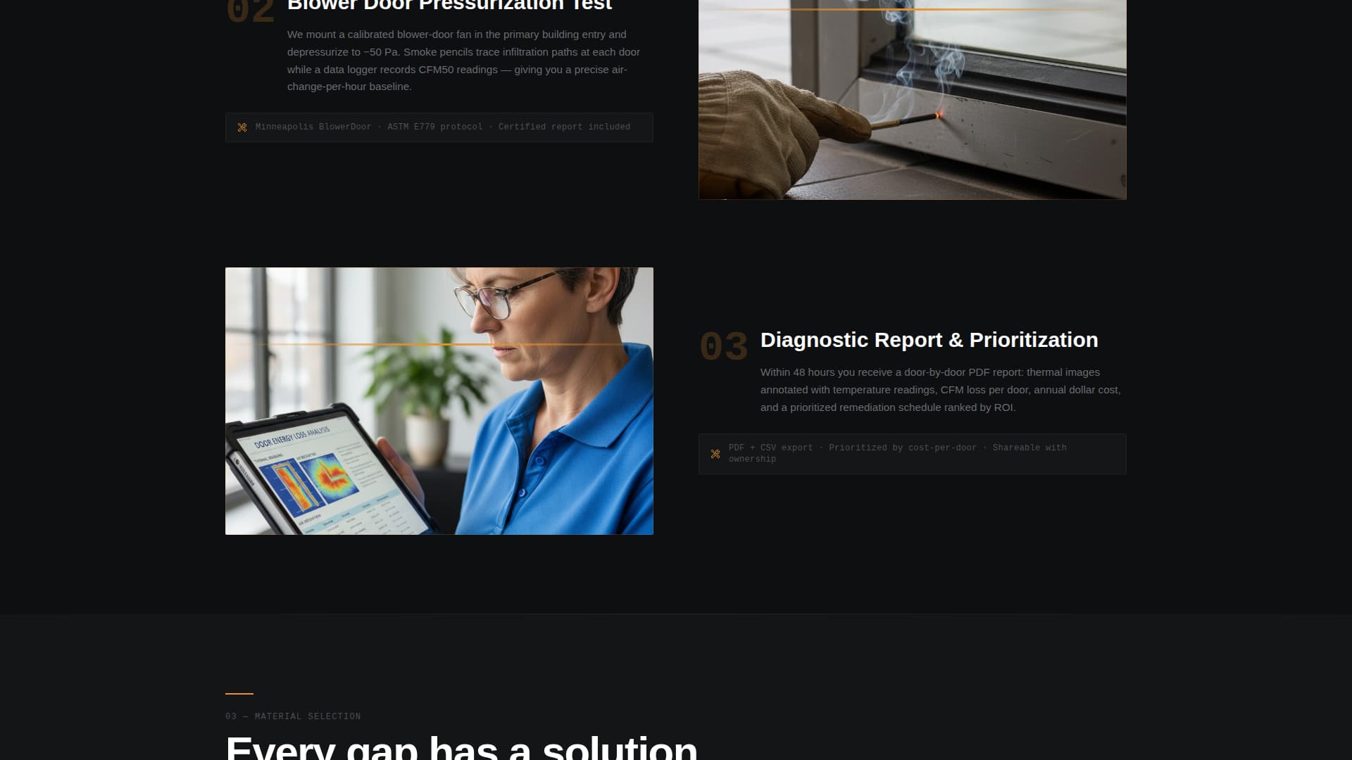 Seal - Precision Weatherproofing Landing Page Template
