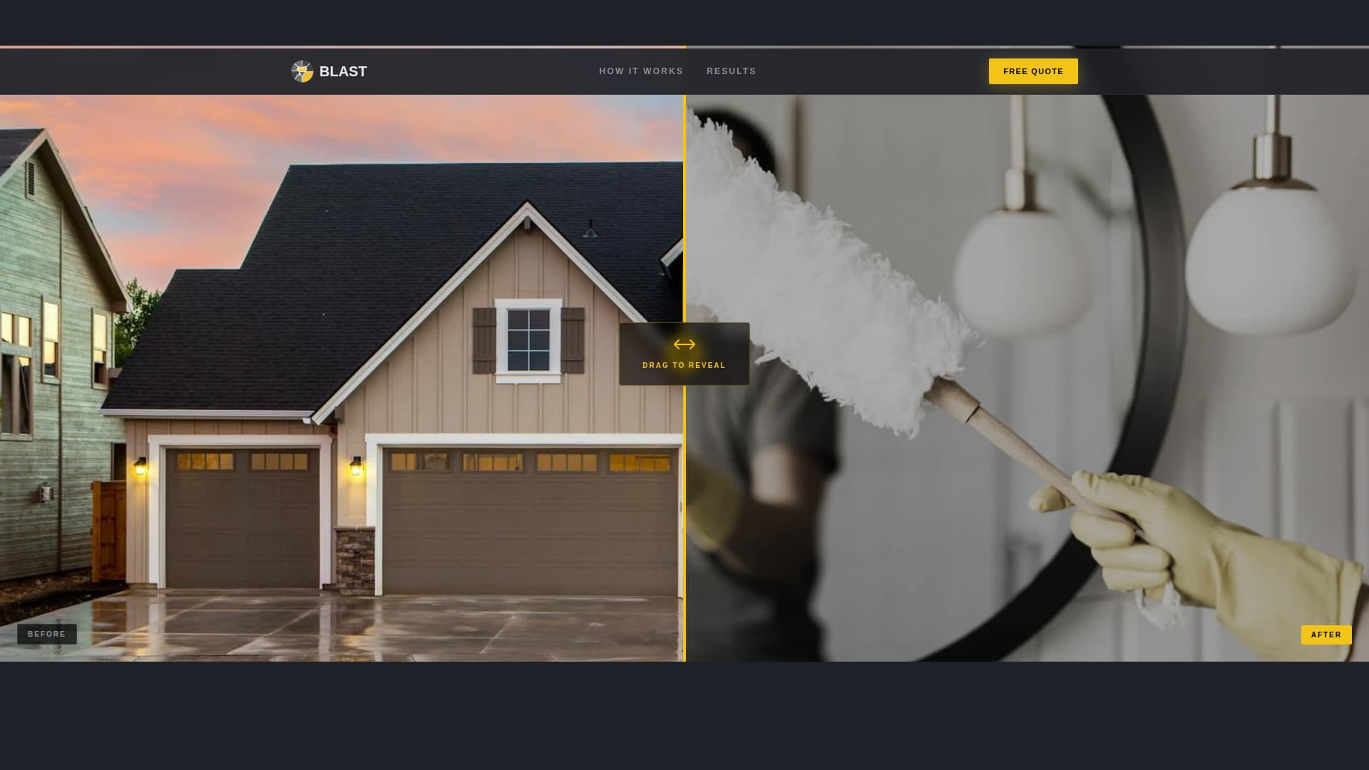 Driveway - Modern Cleaning Landing Page Template