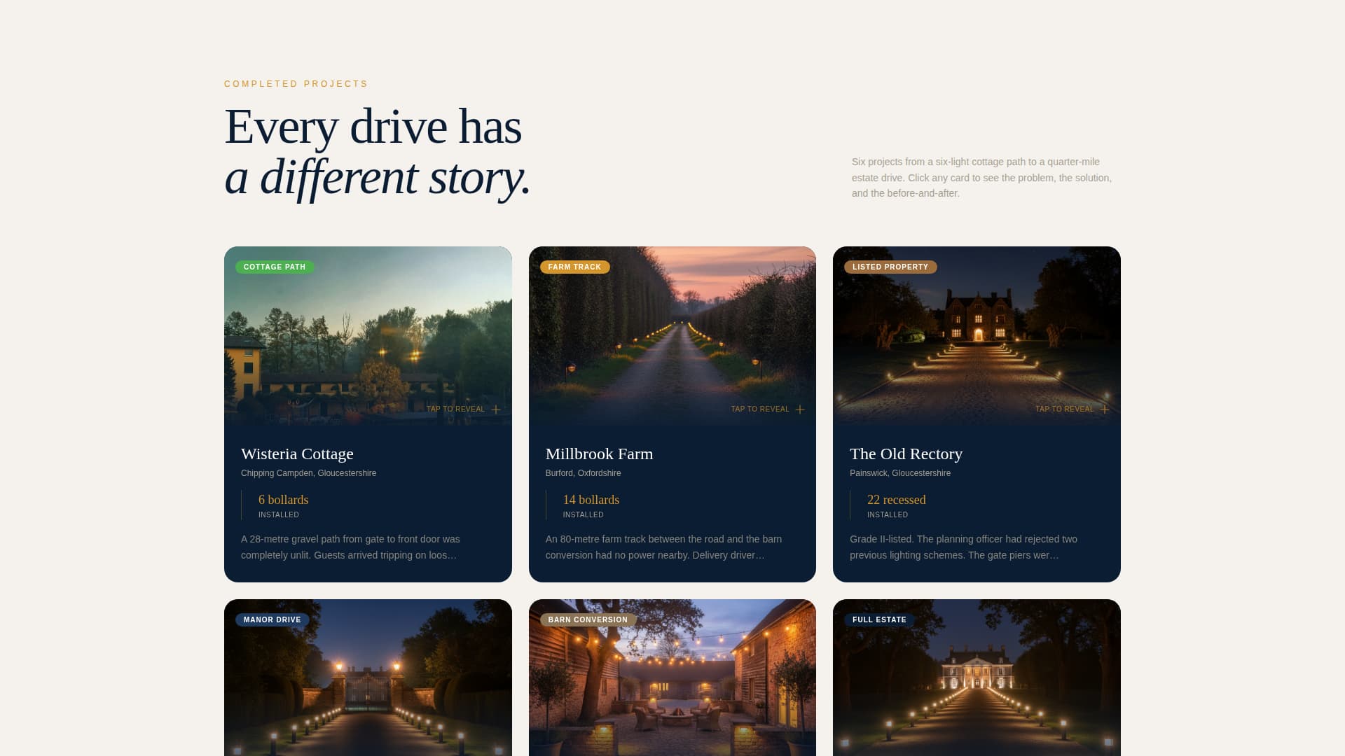 Lantern - Illuminating Driveway Landing Page Template