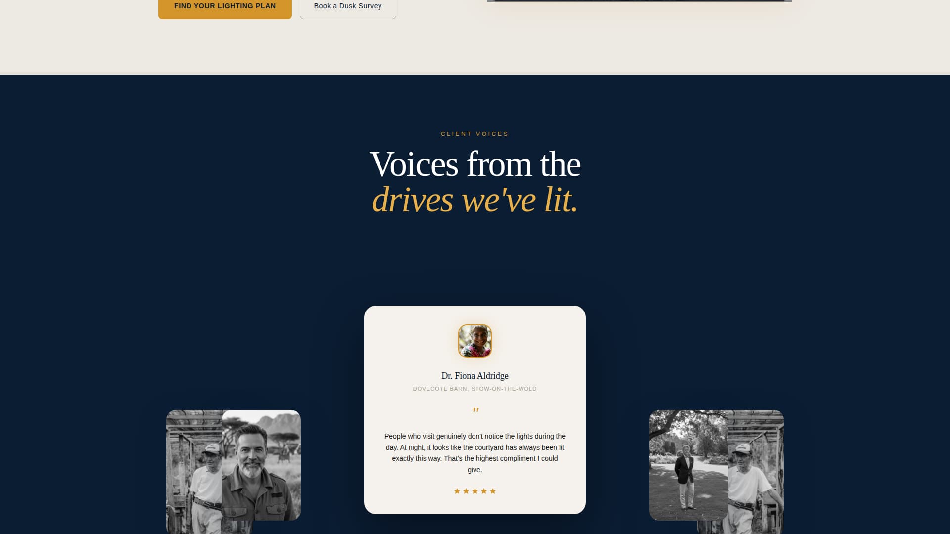 Lantern - Illuminating Driveway Landing Page Template