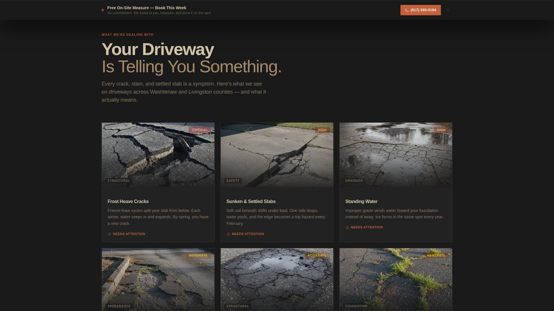 Slab - Durable Driveway Landing Page Template