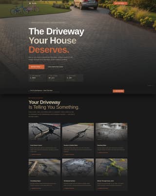 Slab - Durable Driveway Landing Page Template