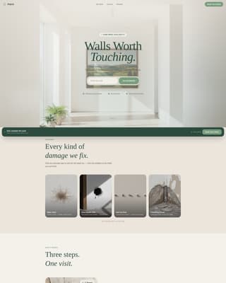 Patch - Seamless Drywall Landing Page Template
