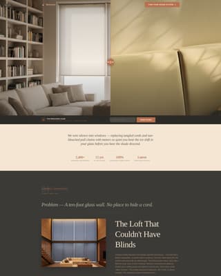 Motorize - Precision Electricshades Landing Page Template