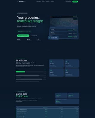Restock - Precision Grocerydelivery Landing Page Template