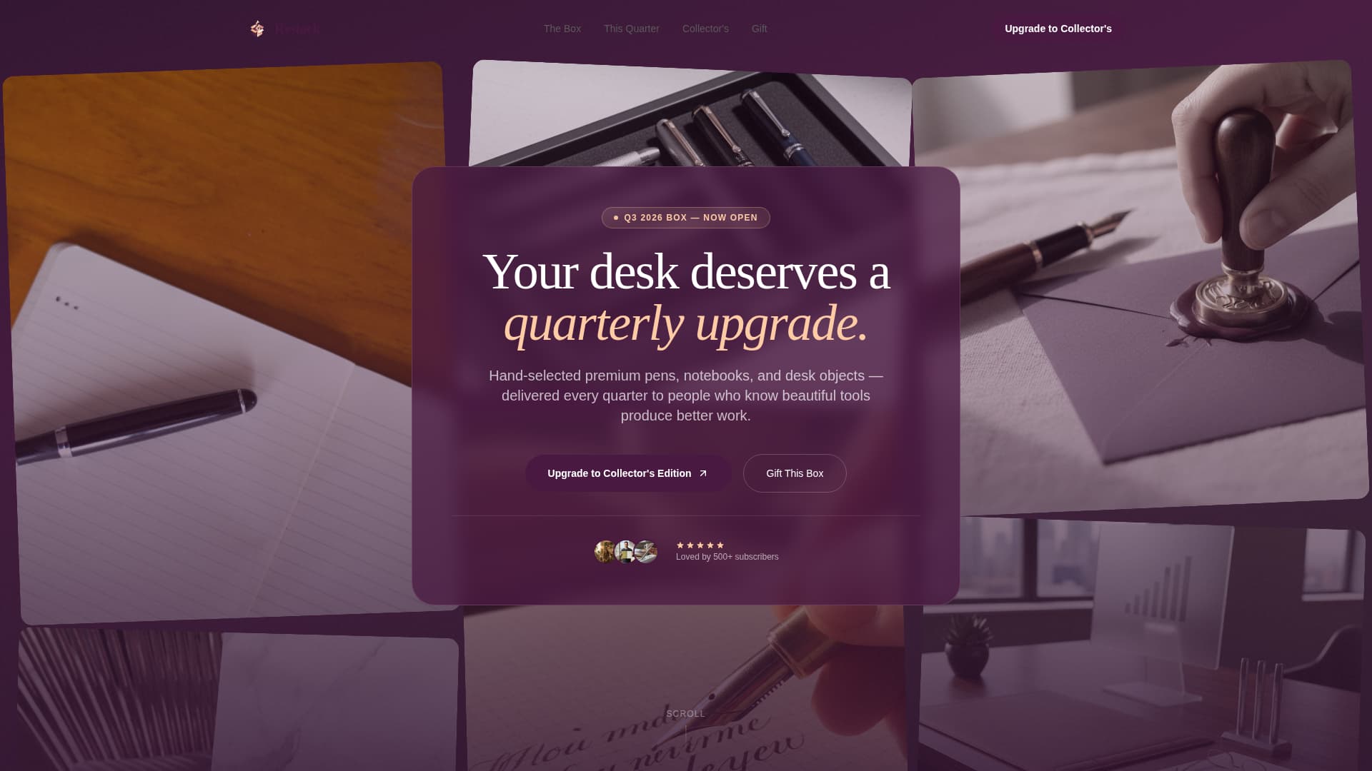Restock - Luxe Officesupplies Landing Page Template