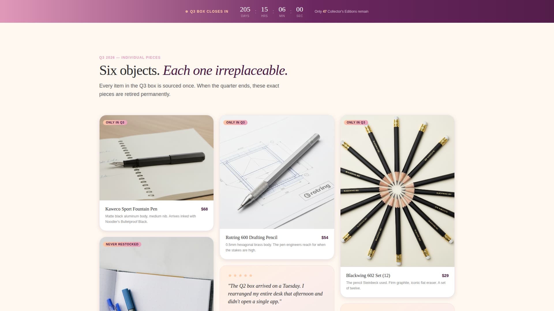 Restock - Luxe Officesupplies Landing Page Template