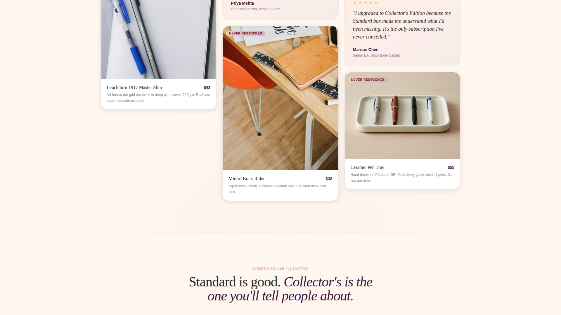 Restock - Luxe Officesupplies Landing Page Template