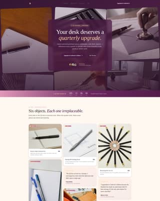 Restock - Luxe Officesupplies Landing Page Template