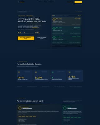 Dispatch - Compliant Hazmat Landing Page Template