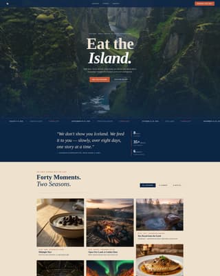 Iceland Travel Booking Website Template