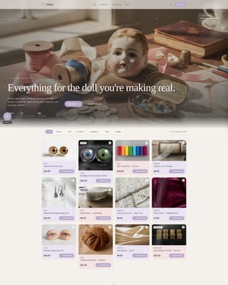 Hobby & Passion Supplies Professional Website Template