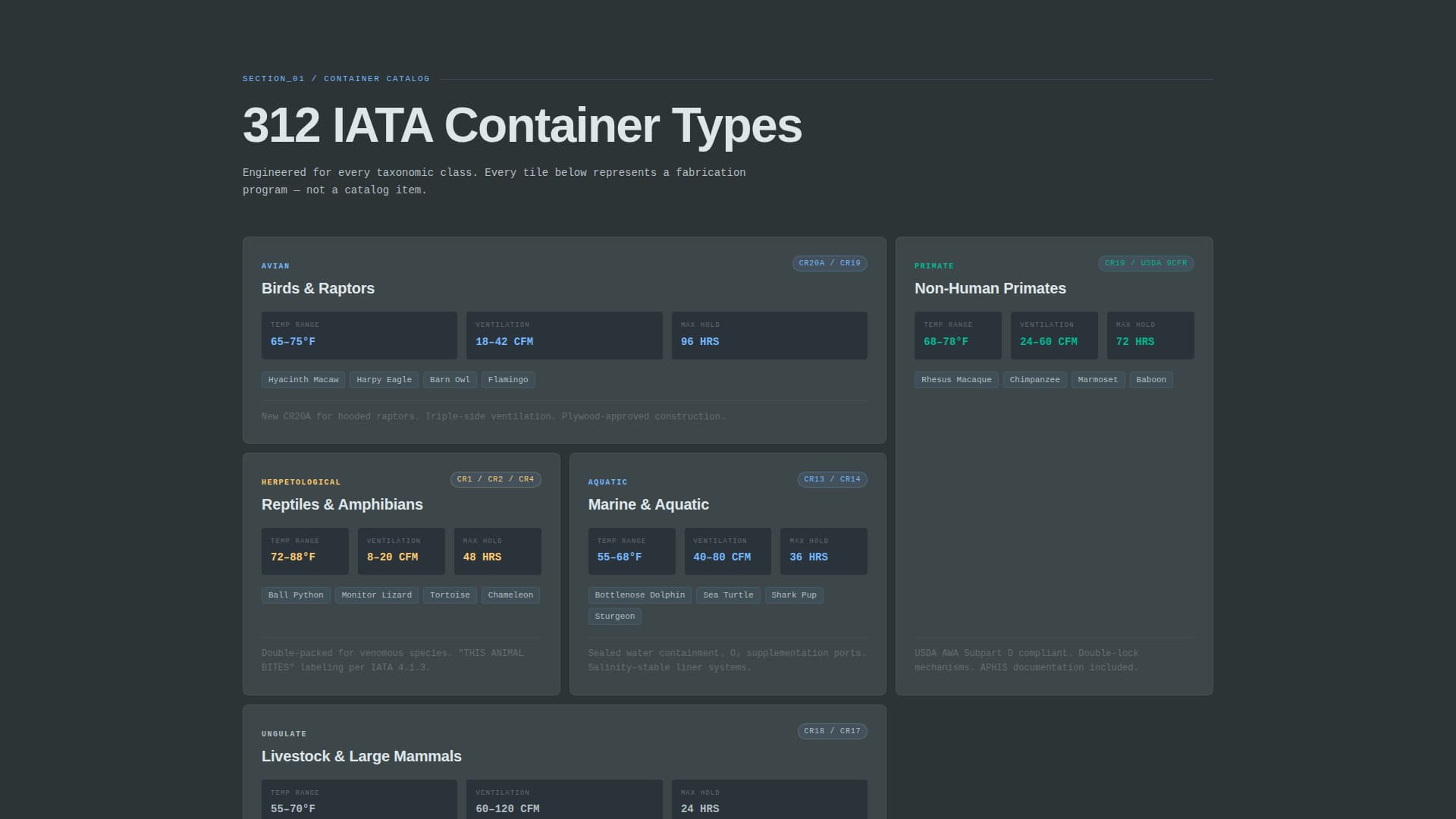 Crate - Precision Animallogistics Landing Page Template
