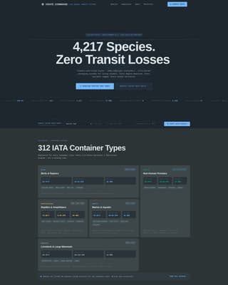 Crate - Precision Animallogistics Landing Page Template