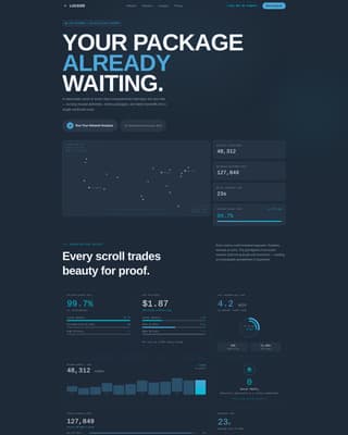 Locker - Intelligent Parcelnetwork Landing Page Template