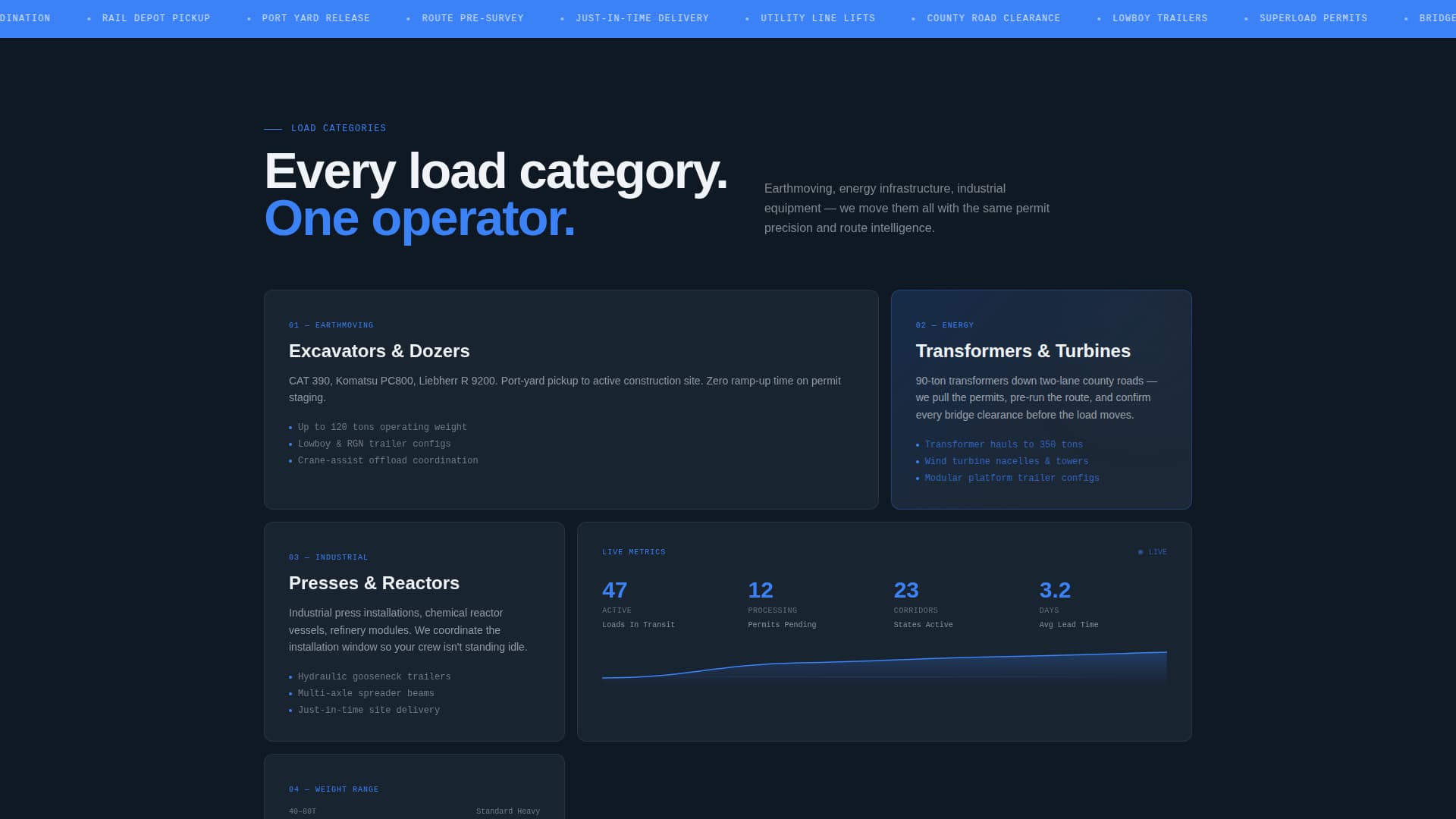 Haul - Powerful Heavyequipment Landing Page Template
