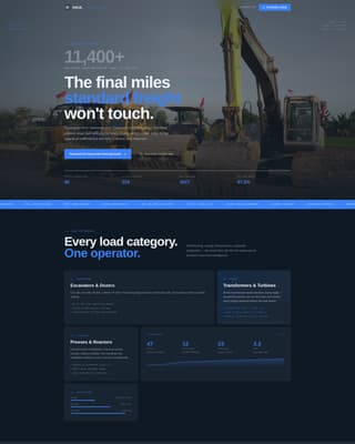 Haul - Powerful Heavyequipment Landing Page Template