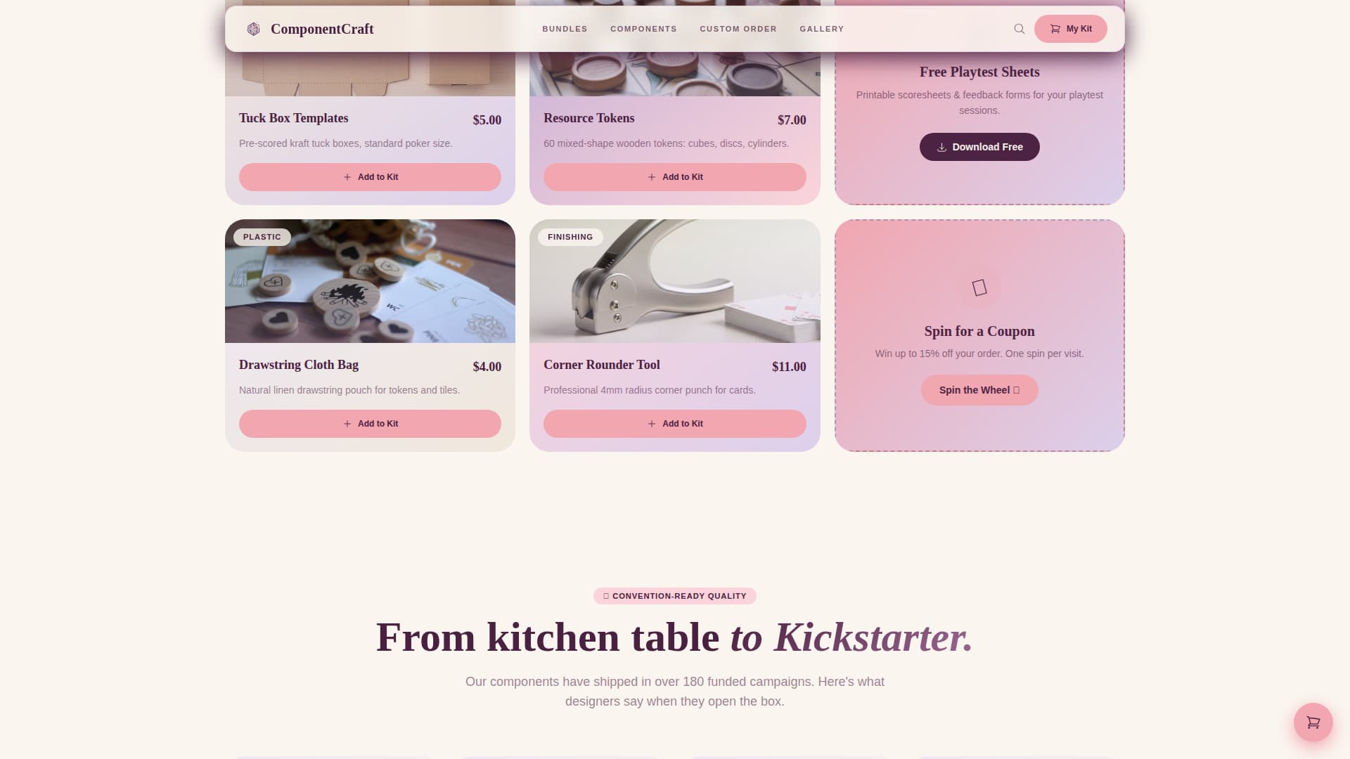 Hobby & Passion Supplies Portfolio Website Template