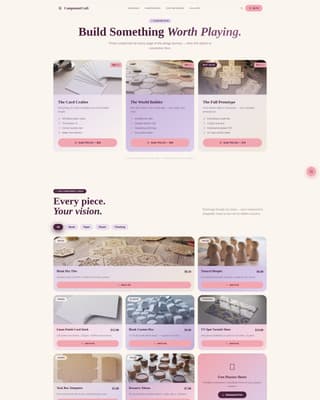 Hobby & Passion Supplies Portfolio Website Template