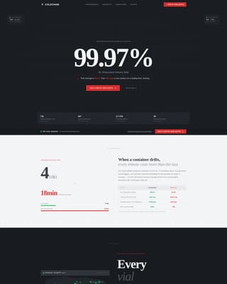 Coldchain - Precision Medicallogistics Landing Page Template