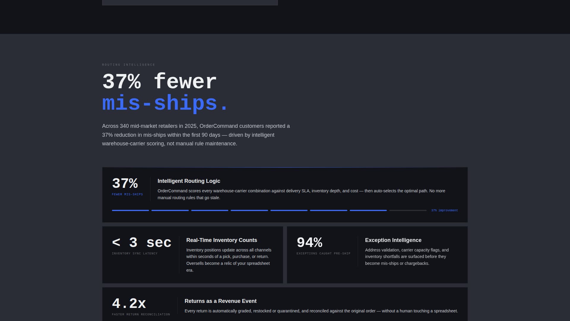 Ordercommand - Powerful Ordermanagement Landing Page Template