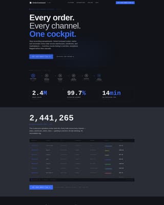 Ordercommand - Powerful Ordermanagement Landing Page Template