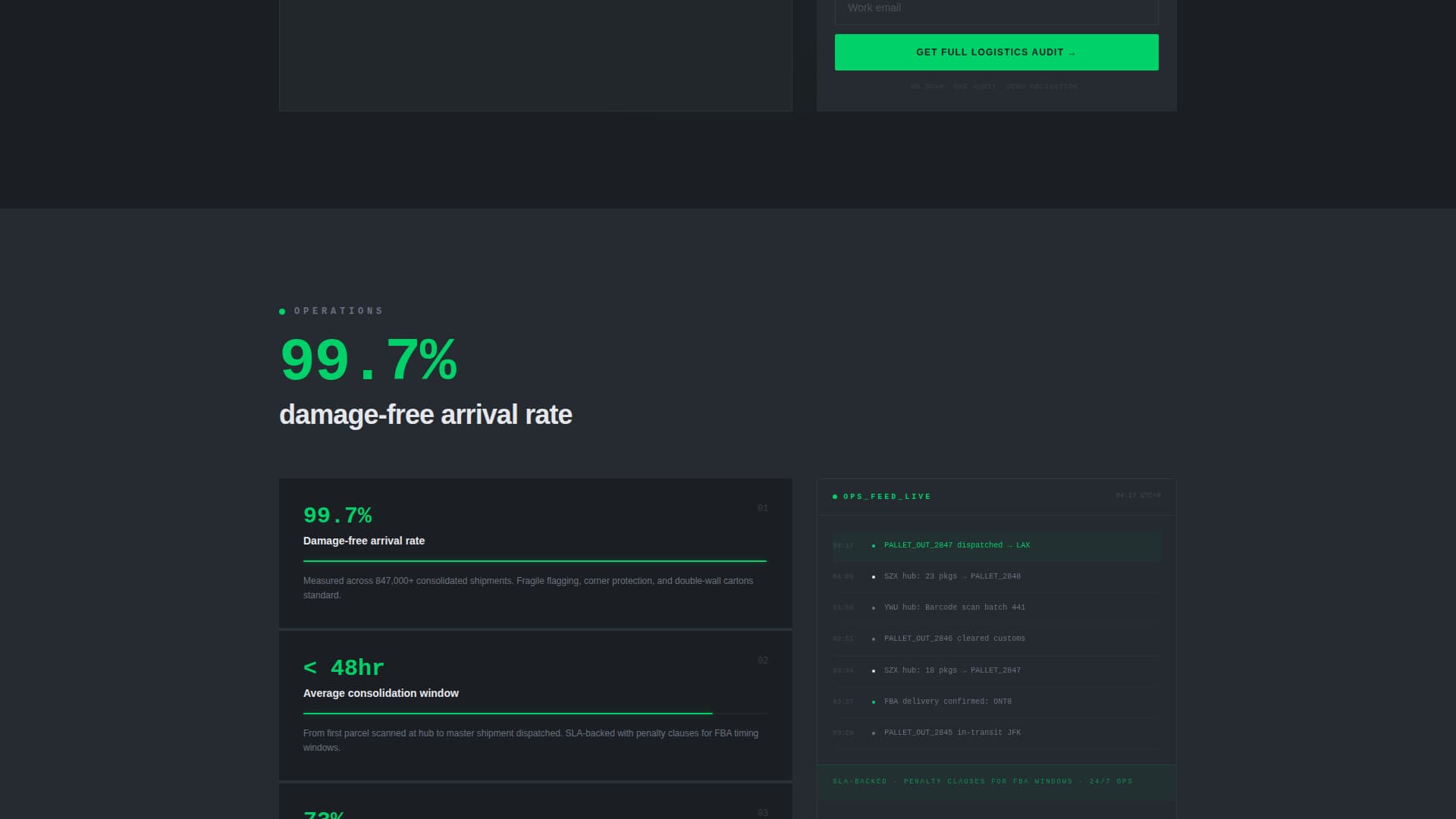 Consolidate - Powerful Packageconsolidation Landing Page Template