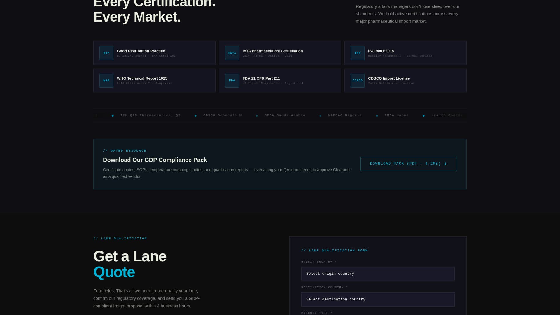 Clearance - Precision Pharmaceutical Landing Page Template