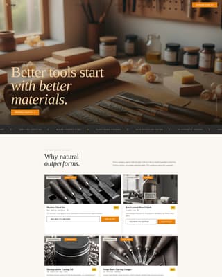 Tools & Hardware E-Commerce Professional Website Template